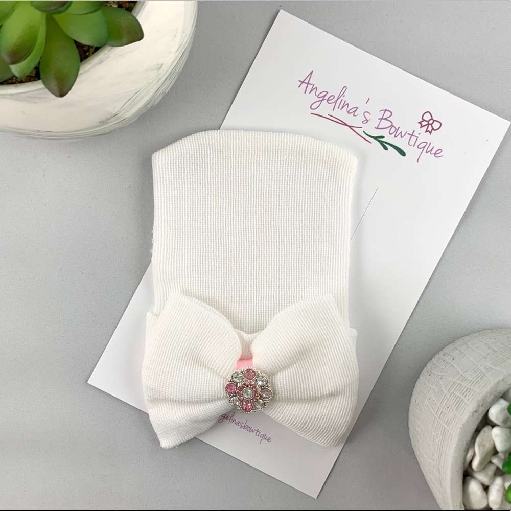 Baby Girl Newborn Hospital Hat